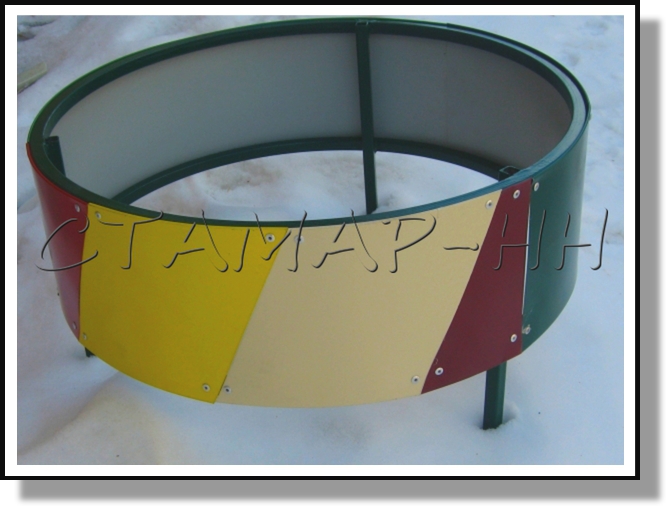 Круглая клумба